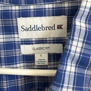 Saddlebred Blue and White Plaid Shirt